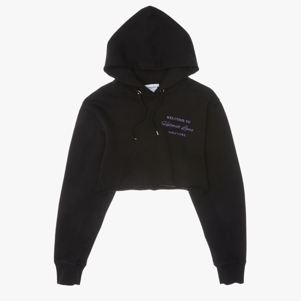 Helmut Lang- Helmut Land crop hoodie